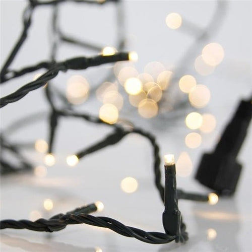 100 LED Christmas Lights - 90 Warm White + 10 Flashing White - 3mm (IP44)
