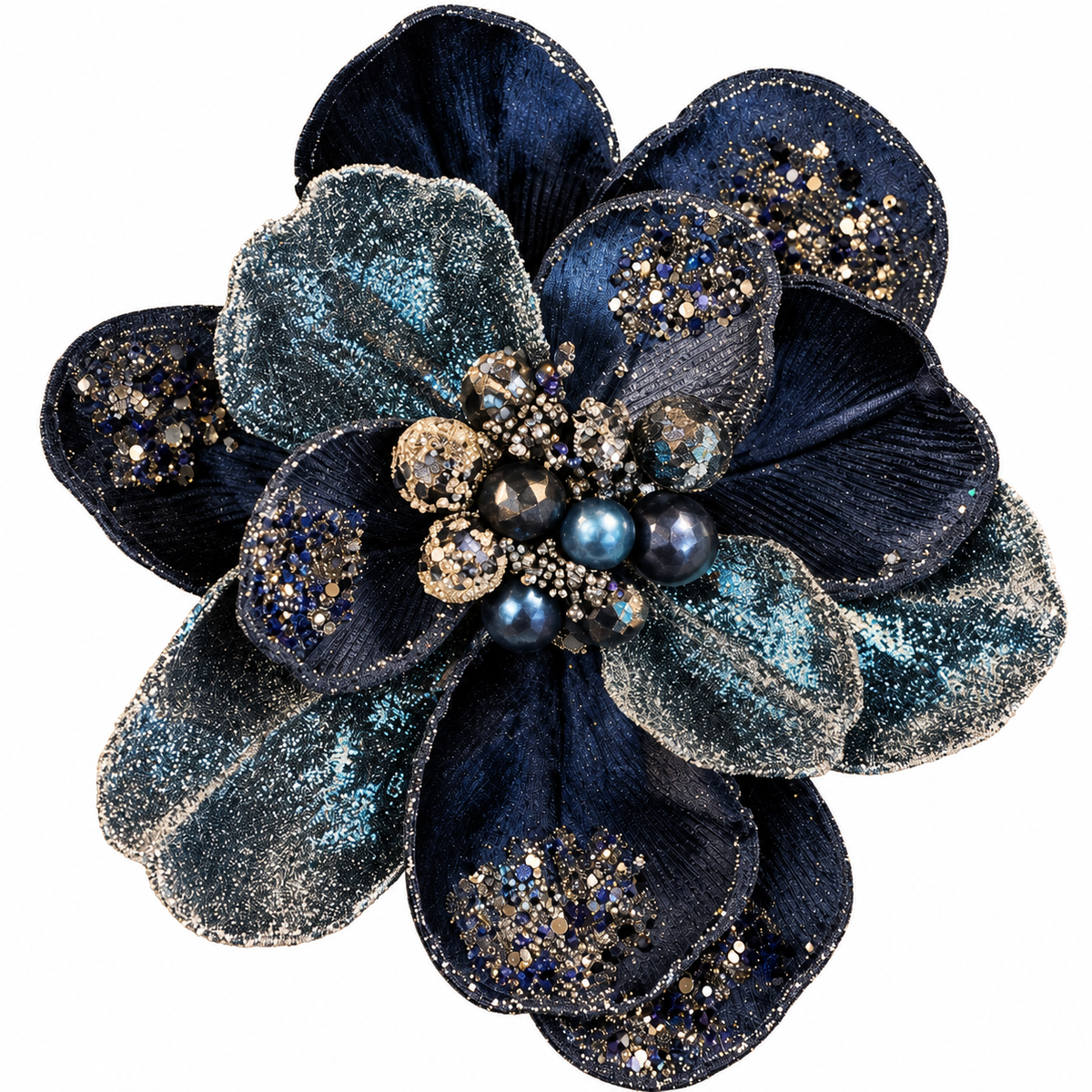 Flower magnolia stem midnight blue