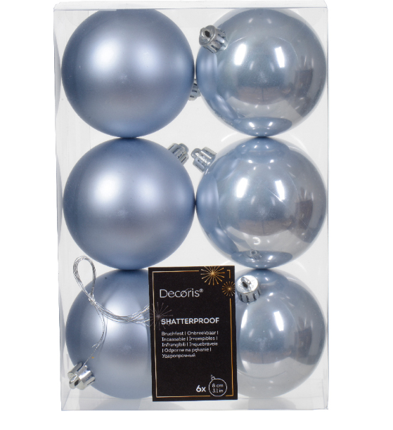 Bubble shatterproof hazy blue 8 cm