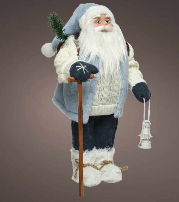 Santa polyester backpack blue