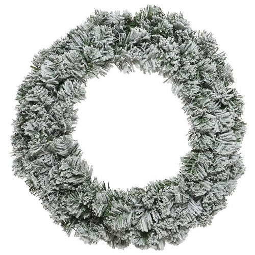 50 cm Frosted Imperial Indoor Christmas Wreath – Snow‑Dusted Artificial Pine