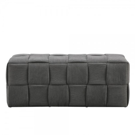Fabric bench grey