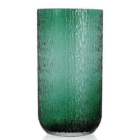 Green flat vase L