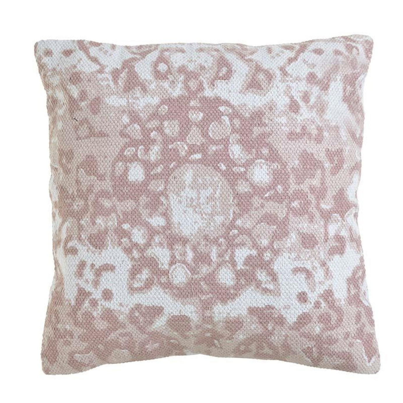 Cotton cushion ( Pink/Cream )