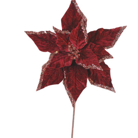 Bordeaux Flower Branch – 50cm