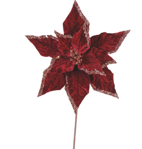 Bordeaux Flower Branch – 50cm