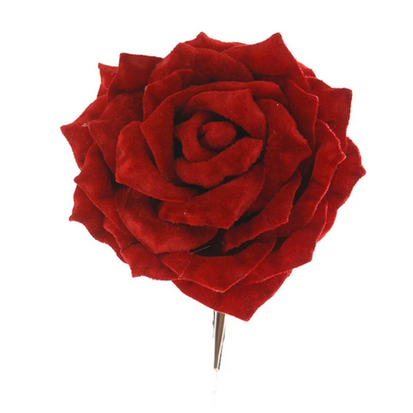 Red Rose Clip Decoration