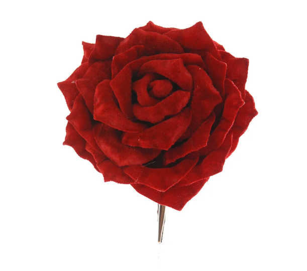 Red Rose Clip – 15cm