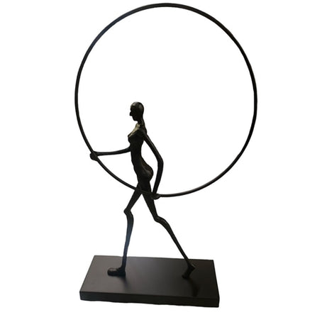 one light man figure circle