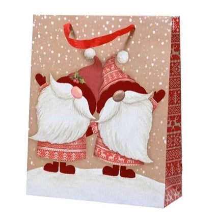 Giftbag paper one side red foil 1