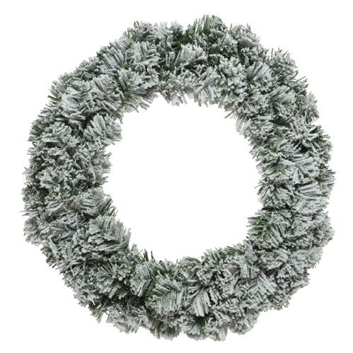 35 cm Frosted Imperial Indoor Christmas Wreath – Snow‑Dusted Artificial Pine