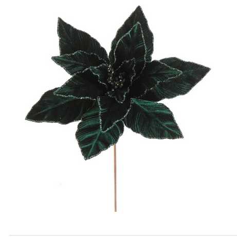Green Flower with Gold Details Pick – 36cm
