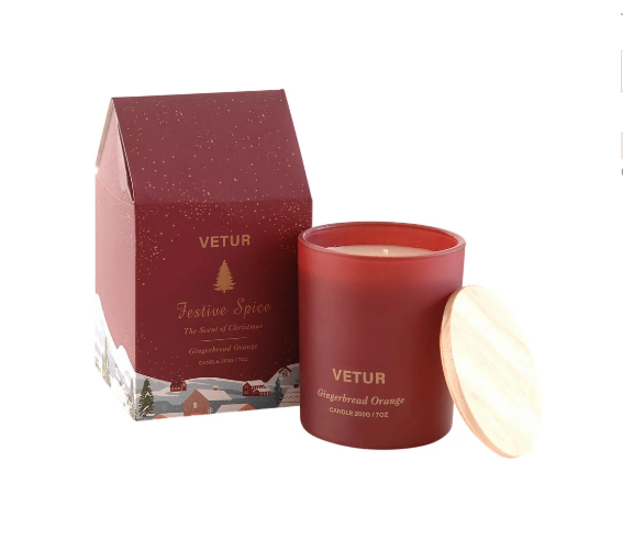 Gingerbread & Orange Soy Candle with Gift Box – 200g