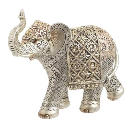 POLYRESIN ELEPHANT SILVER/GOLD