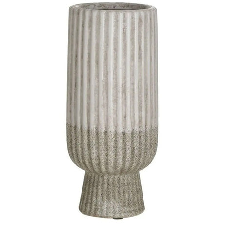 CERAMIC VASE ANTIQUE WHITE/BEIGE 1