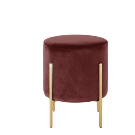 CORDUROY/METAL STOOL PINK/GOLDEN