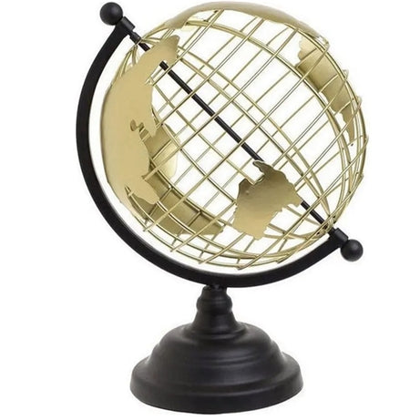 METAL GLOBE BLACK/GOLD