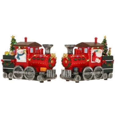 Train with smoke effect