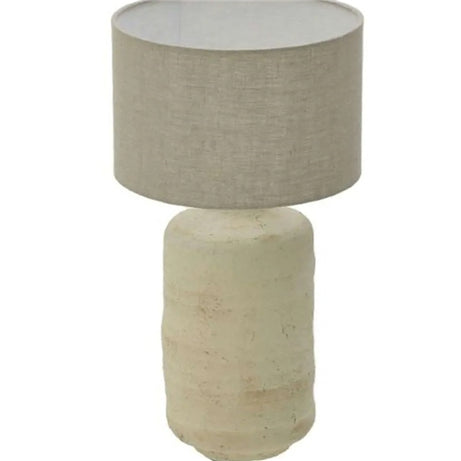 PAPER PULP TABLE LUMINAIRE CREAM