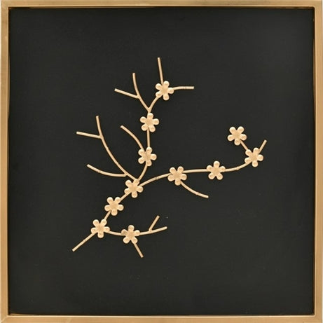 Metal floral wall art