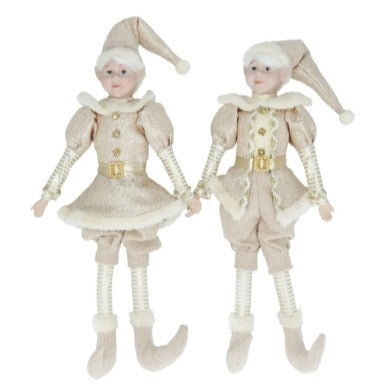 Elf hanging fabric ornament