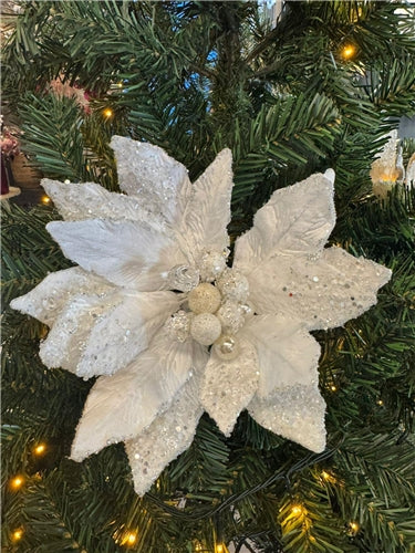 Flower Poinsettia Stem Pearl