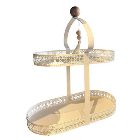 Oval Double level - Ivory