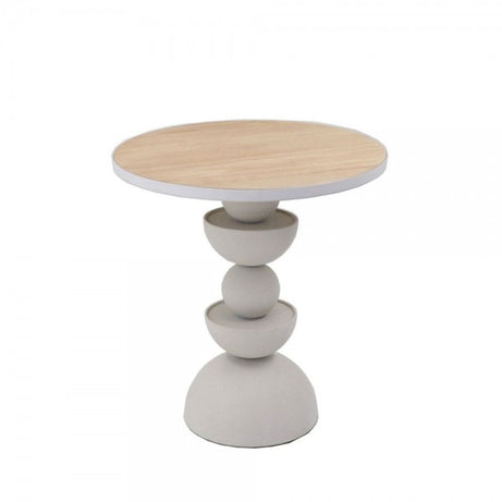 wooden metal mdf side table