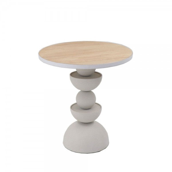 wooden metal mdf side table