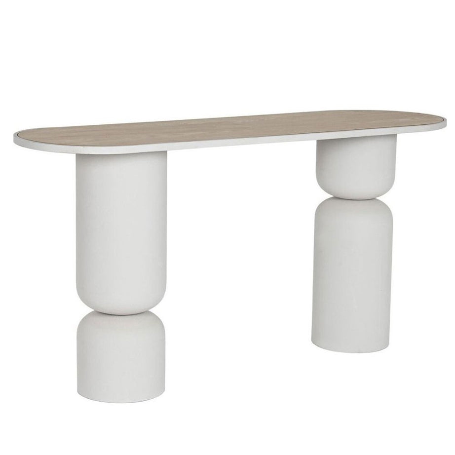 wooden metal console
