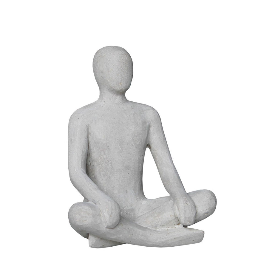 Crossed leg man decor