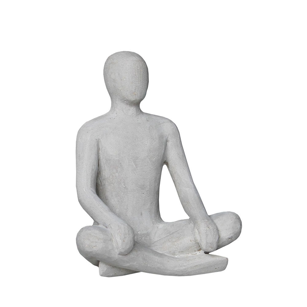 Crossed leg man decor