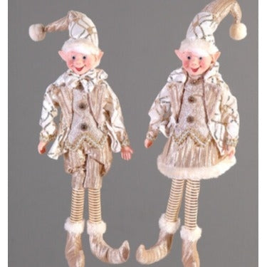 Hanging posable elf orn w