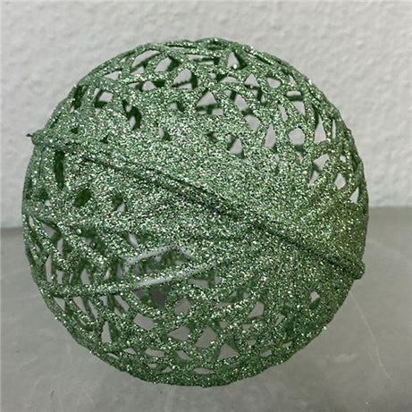 Christmas Decoration balls laced green