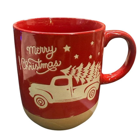 Merry Christmas Mug red/beige
