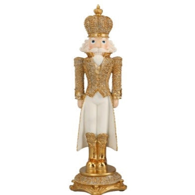 Nutcracker Beads Poly Gold-Silver 25,5cm