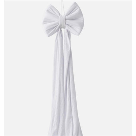 Big velvet bow (white)