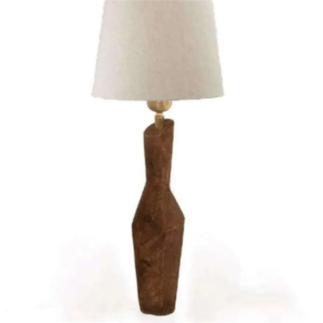 WOODEN TABLE LUMINAIRE BROWN/CREAM 1