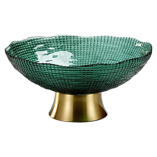 Bowl green with gold base M