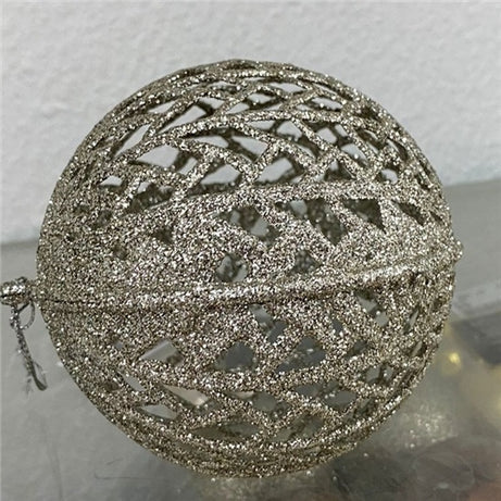 Christmas Decoration balls laced gold