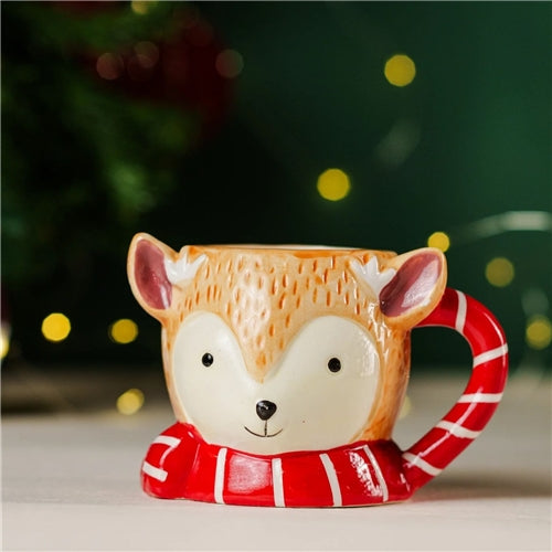 Reindeer christmas mug