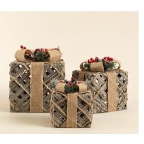 Wooden Boxes under tree