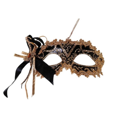 Gold half mask ornament