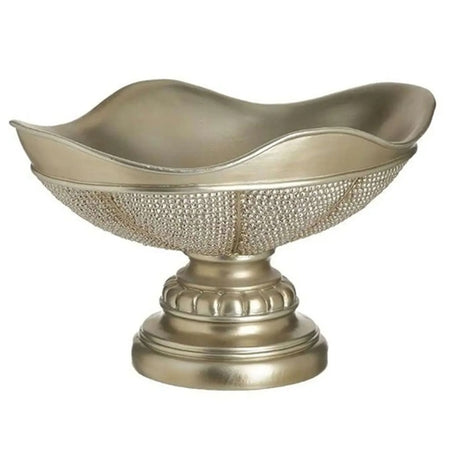 RESIN FOOTED BOWL CHAMPAGNE 1