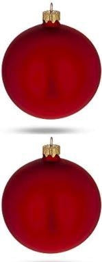 12cm/2pcs Ball burgendy red pack