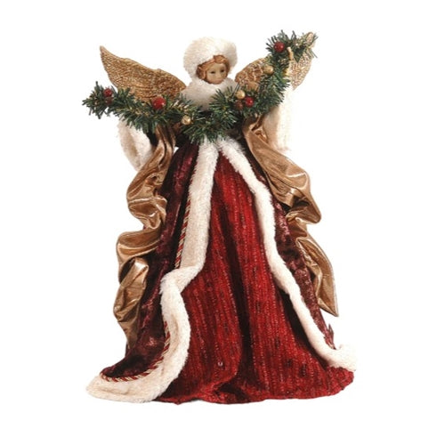 Red/Gold Angel tree top 2