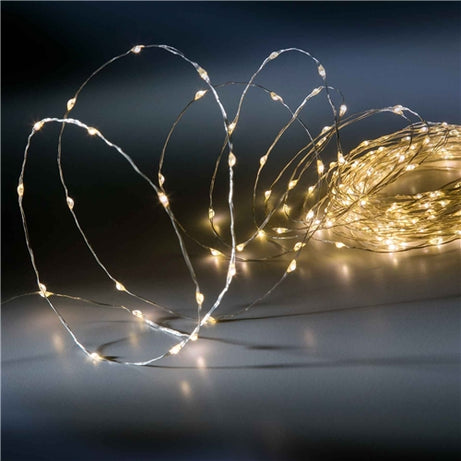Micro LED string lights steady