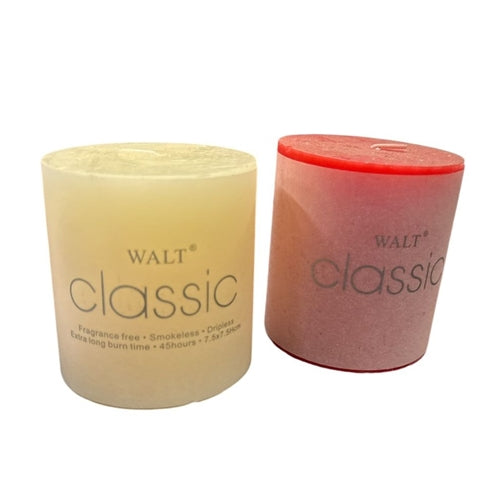 Christmas candle white/red model 1