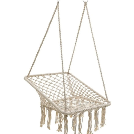 SWING CHAIR W/ROPE CREME