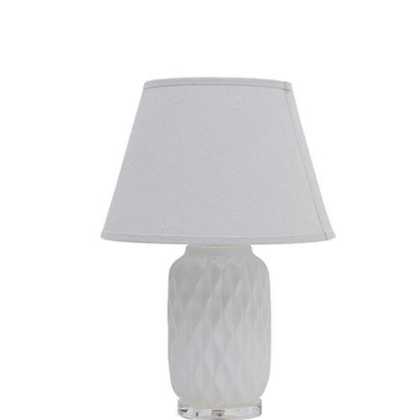 Ceramic white table lamp